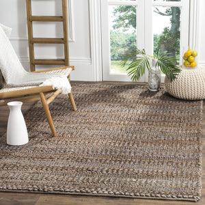 Safavieh Natural Fiber 212 Hand Woven 90% Jute and 10% Cotton Rug NF212B-8SQ