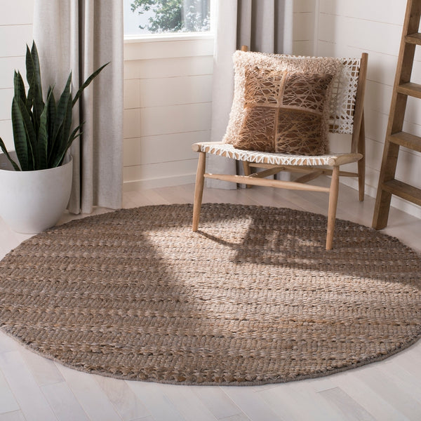Safavieh Natural Fiber 212 Hand Woven 90% Jute and 10% Cotton Rug NF212B-8SQ