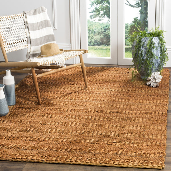 Safavieh Natural Fiber 212 Hand Woven 90% Jute and 10% Cotton Rug NF212E-3