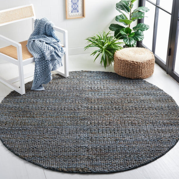 Safavieh Natural Fiber 212 Hand Woven 90% Jute and 10% Cotton Rug NF212G-8SQ