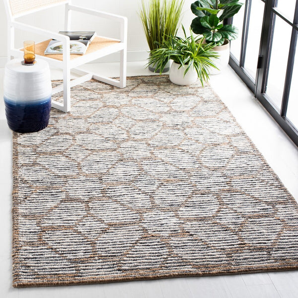 Safavieh Natural Fiber 218 Hand Woven 50% Wool/50% Jute Contemporary Rug NF218A-27