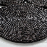 Natural Fiber 363 Contemporary Hand Woven 100% Jute Pile Rug Black