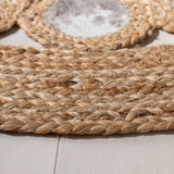 Safavieh Natural Fiber 370 Hand Woven 70% Jute and 30% Leather Contemporary Rug NF370F-4R