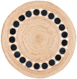 Safavieh Natural Fiber 370 Hand Woven 70% Jute and 30% Leather Contemporary Rug NF370Z-4R