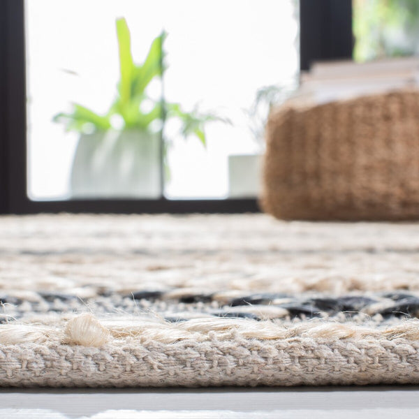 Safavieh Natural Fiber 375 Flat Weave 80% Jute and 20% Cotton Bohemian Rug NF375A-8