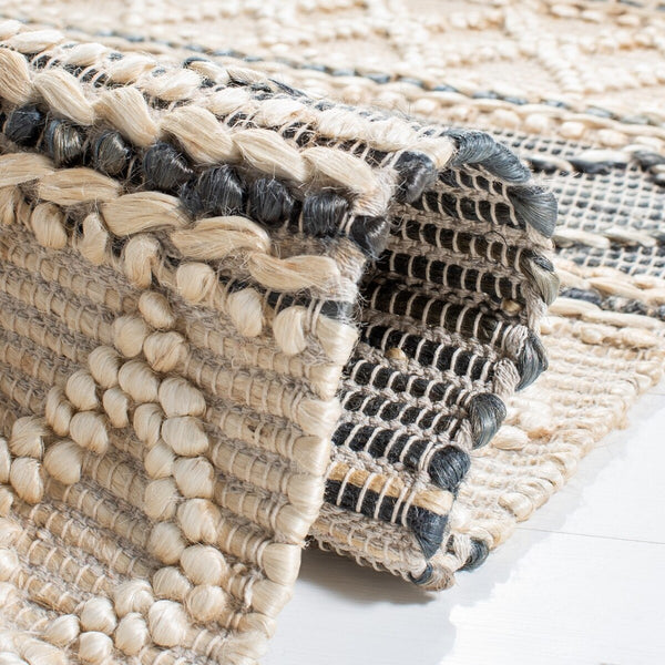 Safavieh Natural Fiber 375 Flat Weave 80% Jute and 20% Cotton Bohemian Rug NF375A-8