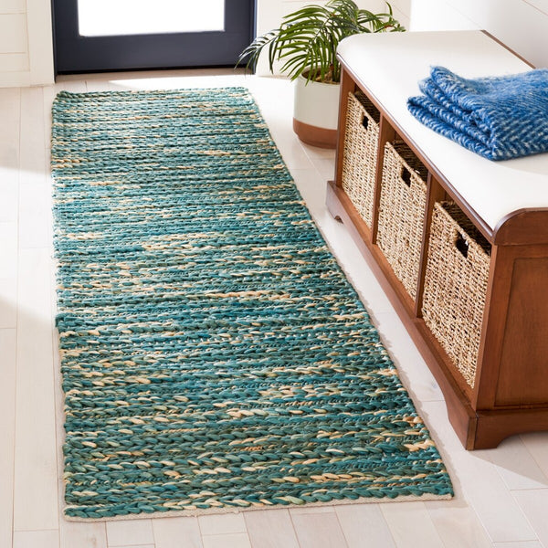 Safavieh Natural Fiber 376 Flat Weave 80% Jute and 20% Cotton Contemporary Rug NF376Y-8