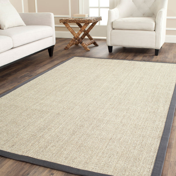 Safavieh Nf441 Power Loomed Sisal with Latex Rug NF441B-4SQ
