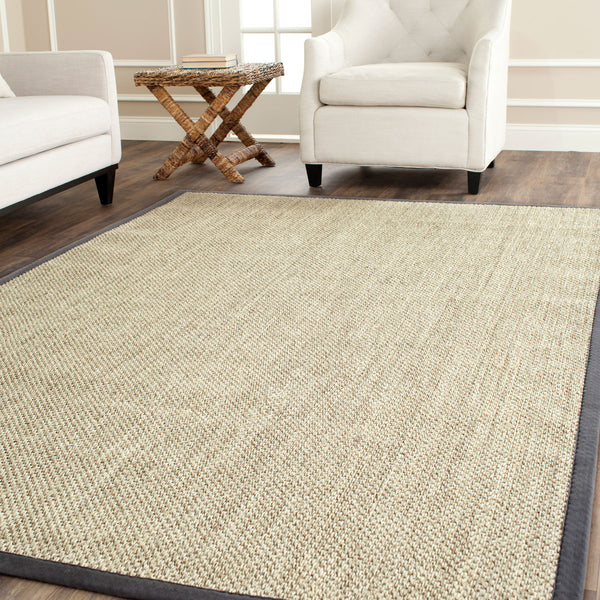 Safavieh Nf443 Power Loomed Sisal with Latex Rug NF443B-4SQ