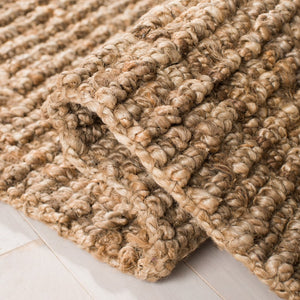 Natural Fiber N447  Hand Woven 100% Jute Pile Rug Natural