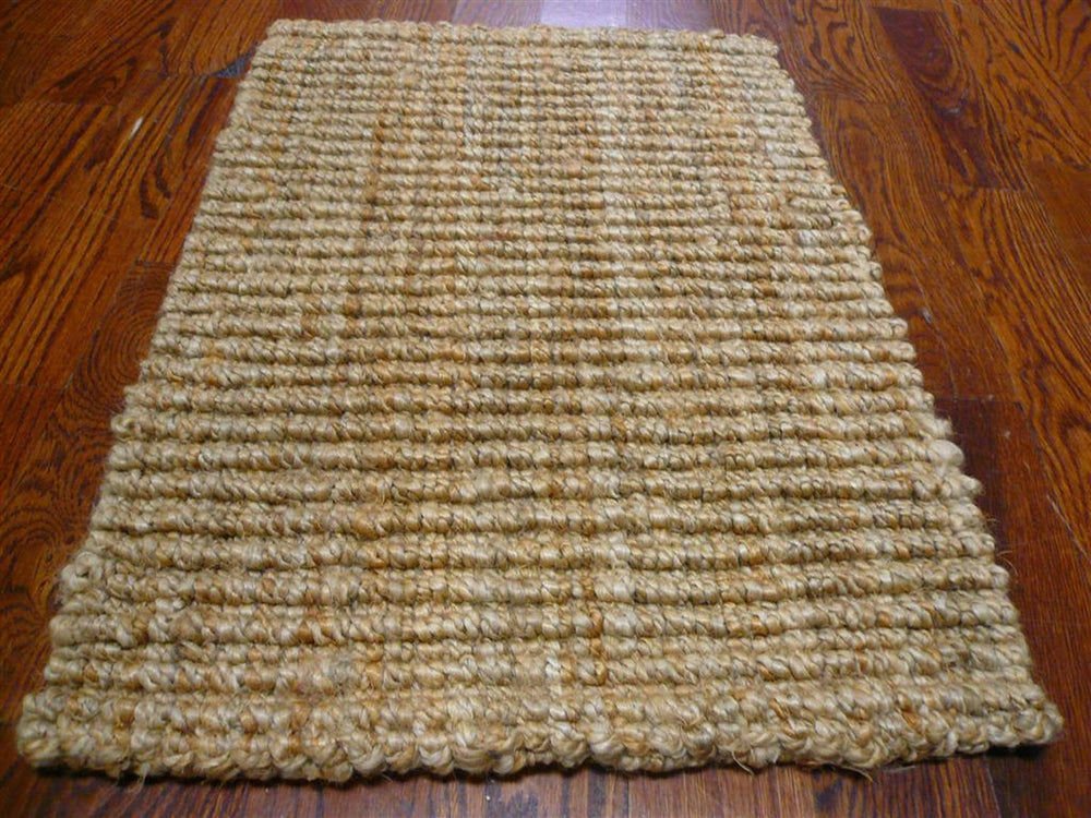 Natural Hand Woven Rug - Coastal Chic Design, Soft and Textured Jute, Eco-Friendly Home Decor
