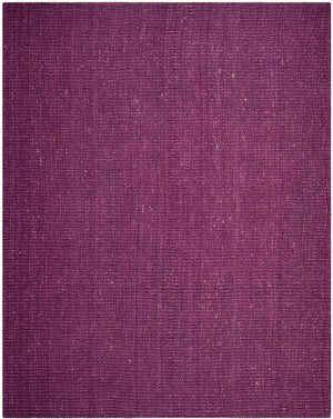 Natural Fiber N447  Hand Woven 100% Jute Pile Rug Purple
