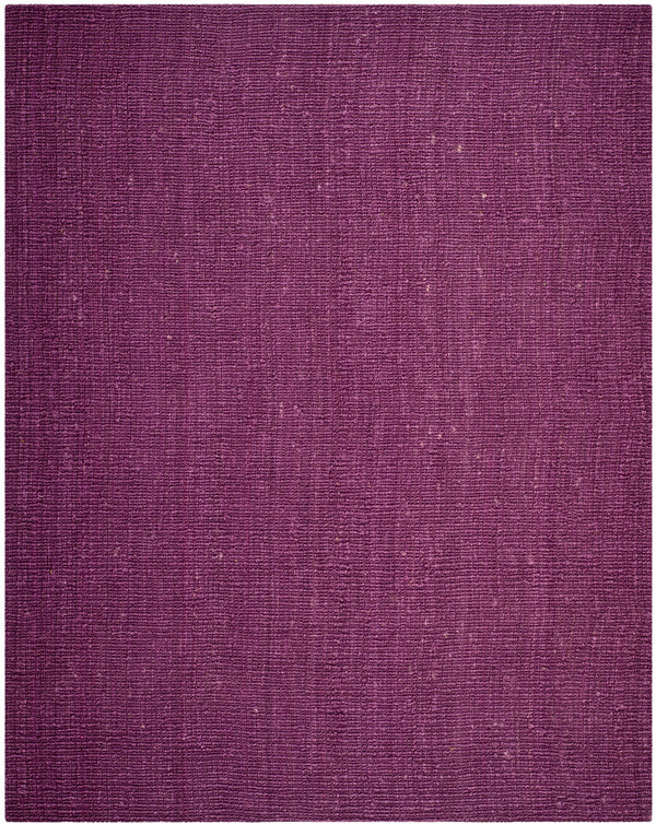 Natural Fiber N447  Hand Woven 100% Jute Pile Rug Purple