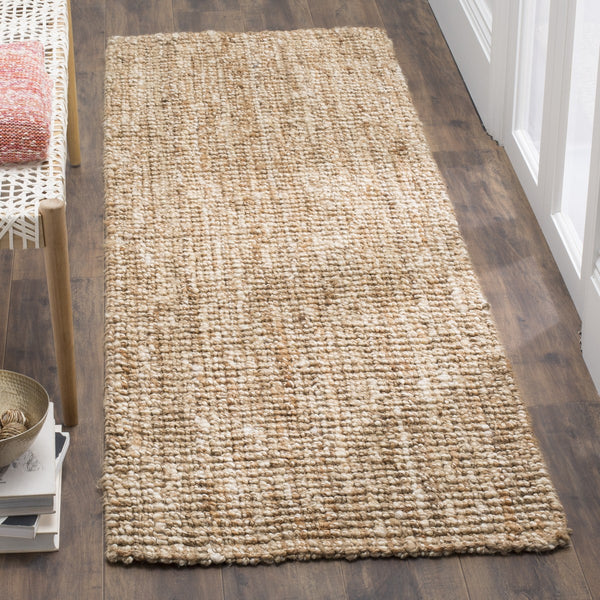 N447 Hand Woven Coastal Jute Rug - Soft, Eco-Friendly Beach House Style for Chic Interiors