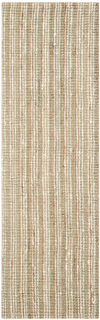 Natural Fiber N447  Hand Woven 100% Jute Pile Rug Sage / Natural