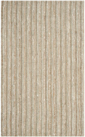 Natural Fiber N447  Hand Woven 100% Jute Pile Rug Sage / Natural