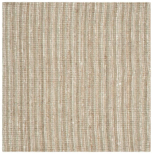 Natural Fiber N447  Hand Woven 100% Jute Pile Rug Sage / Natural