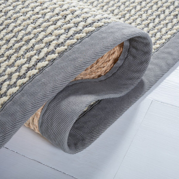 Safavieh Barbuda Power Loomed 58% Sisal & 42% Wool Pile Rug NF475A-3