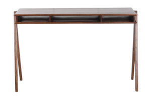 Porter Designs Portola Solid Acacia Wood Transitional Desk Brown 04-108-23-0090