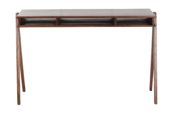 Porter Designs Portola Solid Acacia Wood Transitional Desk Brown 04-108-23-0090