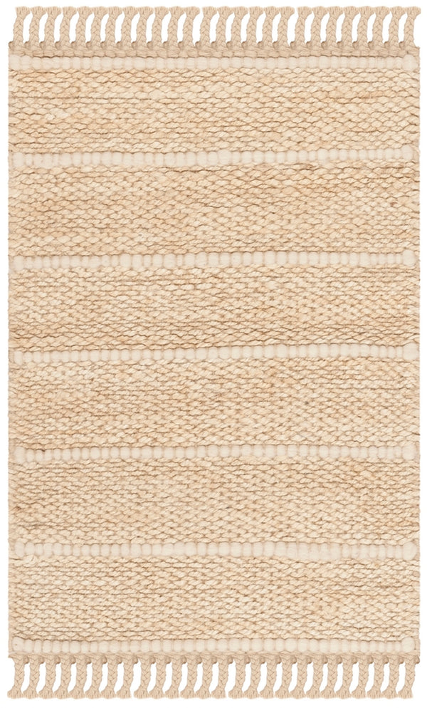 Safavieh Natural Fiber 550 Hand Woven 90% Jute and 10% NZ Wool Rug NF550B-3