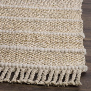Safavieh Natural Fiber 550 Hand Woven 90% Jute and 10% NZ Wool Rug NF550B-3