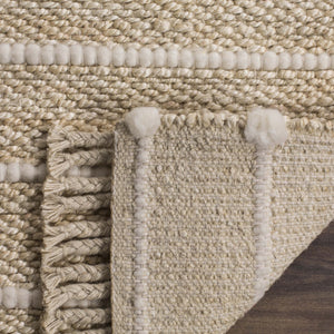 Safavieh Natural Fiber 550 Hand Woven 90% Jute and 10% NZ Wool Rug NF550B-3