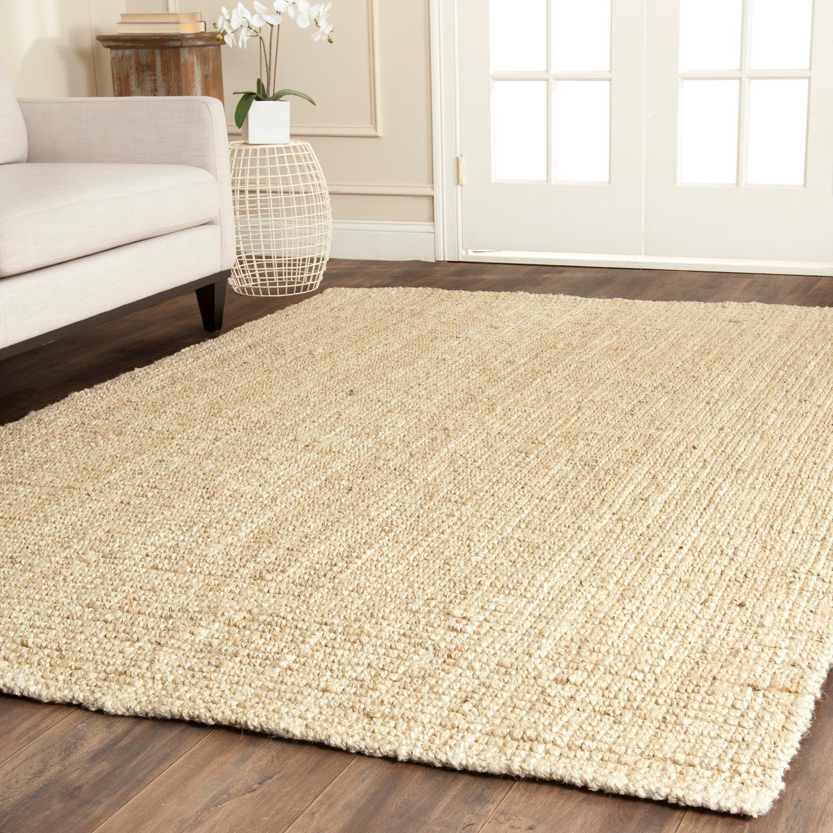 Natural Hand Woven Rug - Coastal Style Decor for Beach House Living, S