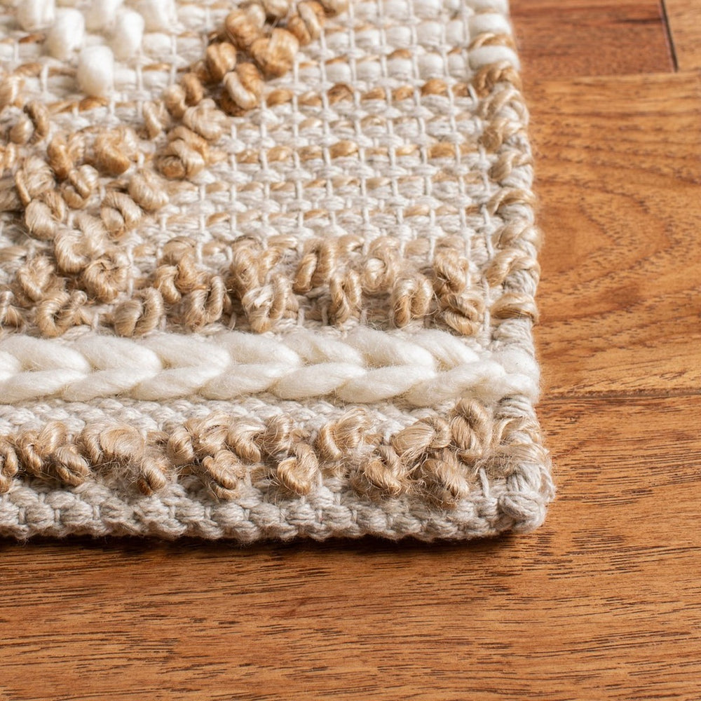 Safavieh Natural Fiber 866 Flat Weave 50% Jute/40% Wool/and 10% Cotton Rug NF866A-9