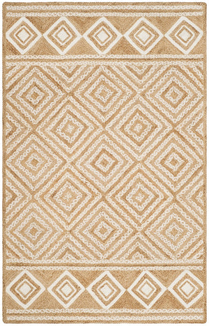 Safavieh Natural Fiber 880 Hand Woven Jute and Cotton with Latex Rug NF880B-9