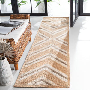 Safavieh Natural Fiber 886 Flat Weave Jute and Cotton with Latex Contemporary Rug NF886A-8
