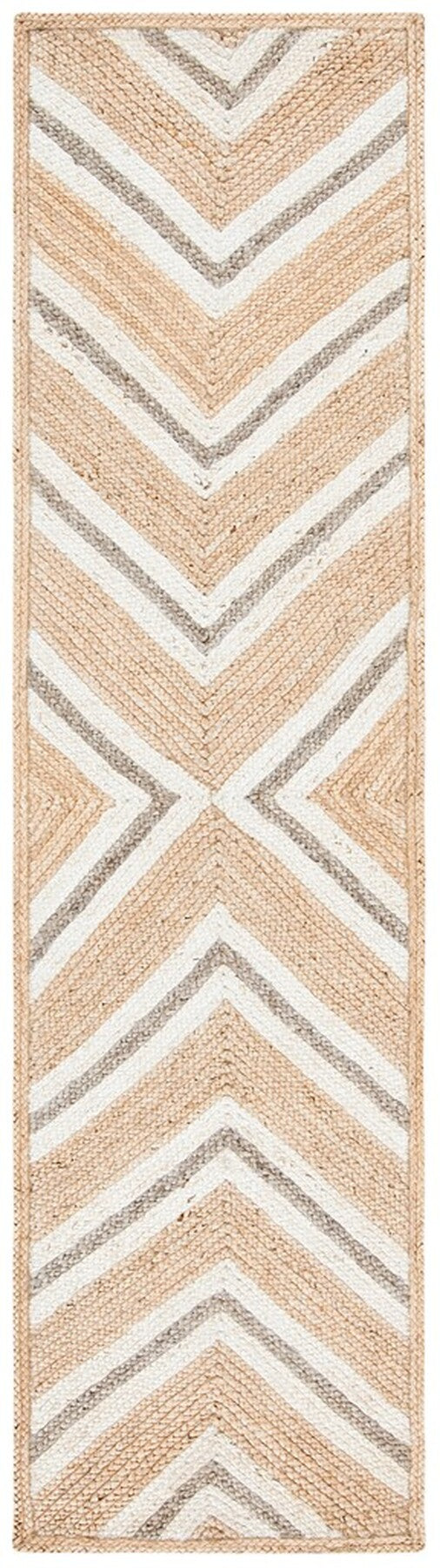 Safavieh Natural Fiber 886 Flat Weave Jute and Cotton with Latex Contemporary Rug NF886A-8