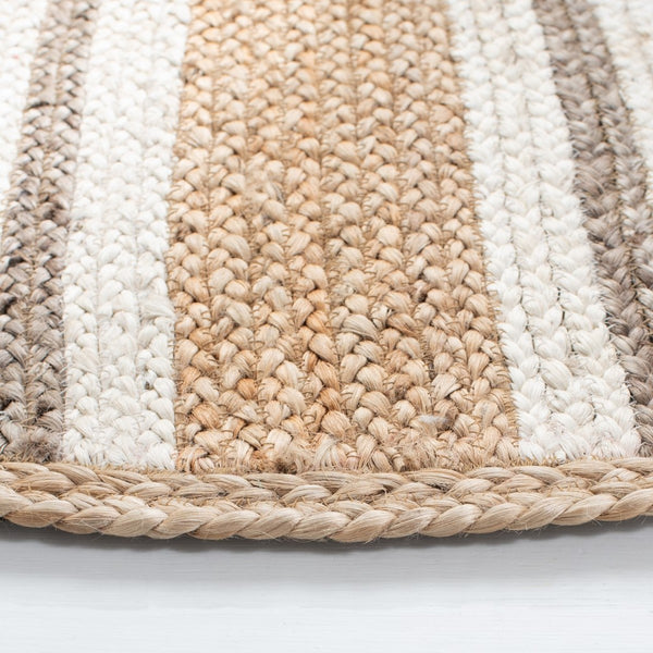 Safavieh Natural Fiber 886 Flat Weave Jute and Cotton with Latex Contemporary Rug NF886A-8