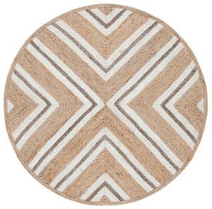 Safavieh Natural Fiber 886 Flat Weave Jute and Cotton with Latex Contemporary Rug NF886A-8