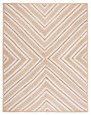 Safavieh Natural Fiber 886 Flat Weave Jute and Cotton with Latex Contemporary Rug NF886A-8