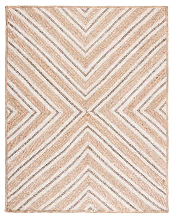 Safavieh Natural Fiber 886 Flat Weave Jute and Cotton with Latex Contemporary Rug NF886A-8