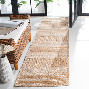 Safavieh Natural Fiber 887 Flat Weave Jute and Cotton with Latex Contemporary Rug NF887A-9