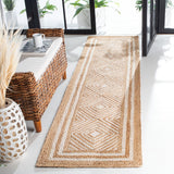 Safavieh Natural Fiber 889 Flat Weave Jute and Cotton with Latex Contemporary Rug NF889A-8