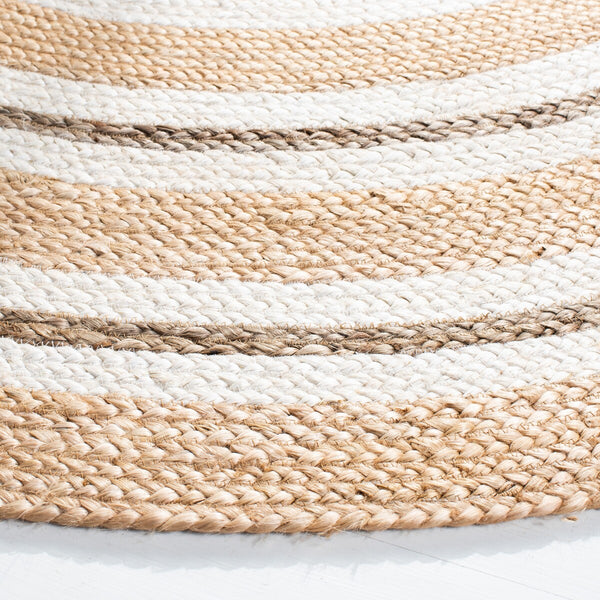 Safavieh Natural Fiber 890 Flat Weave Jute and Cotton with Latex Contemporary Rug NF890A-8