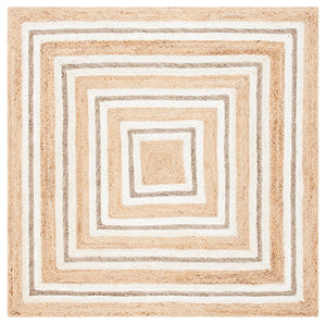 Safavieh Natural Fiber 890 Flat Weave Jute and Cotton with Latex Contemporary Rug NF890A-8