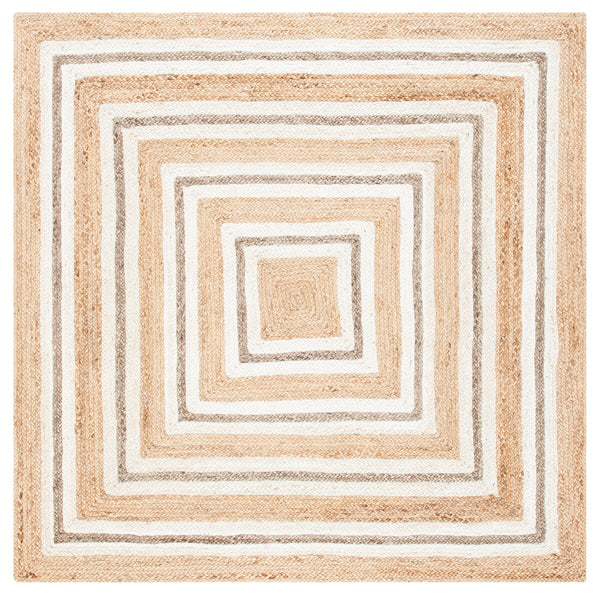 Safavieh Natural Fiber 890 Flat Weave Jute and Cotton with Latex Contemporary Rug NF890A-8