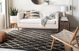 Safavieh Natural Fiber 951 Hand Loomed 80% Jute and 20% Cotton Rug NF951H-9