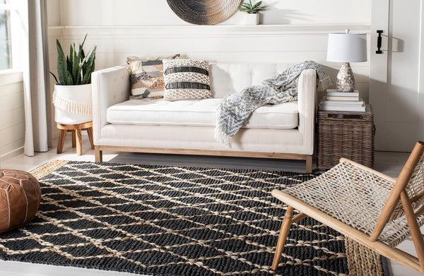 Safavieh Natural Fiber 951 Hand Loomed 80% Jute and 20% Cotton Rug NF951H-9