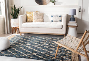 Safavieh Natural Fiber 951 Hand Loomed 80% Jute and 20% Cotton Rug NF951M-9