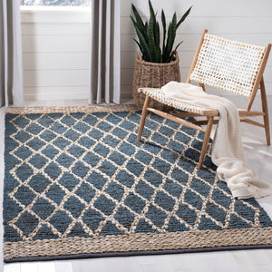 Safavieh Natural Fiber 951 Hand Loomed 80% Jute and 20% Cotton Rug NF951M-9