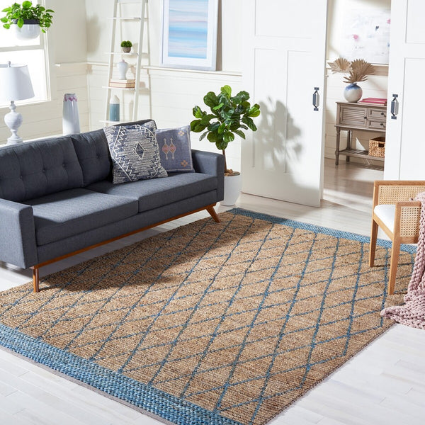 Natural Fiber Hand Loomed Jute and Cotton Rug - Eco-Friendly, Durable, and Stylish Addition for Home