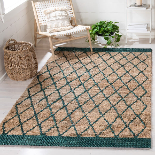 Natural Fiber Hand Loomed Jute and Cotton Rug - Eco-Friendly, Durable, and Stylish Addition for Home