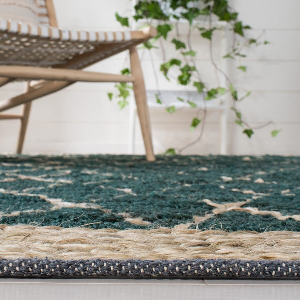 Natural Fiber Hand Loomed Jute and Cotton Rug - Eco-Friendly, Durable, and Stylish Addition for Home