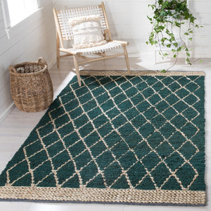 Natural Fiber Hand Loomed Jute and Cotton Rug - Eco-Friendly, Durable, and Stylish Addition for Home