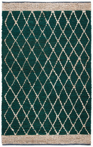 Natural Fiber Hand Loomed Jute and Cotton Rug - Eco-Friendly, Durable, and Stylish Addition for Home